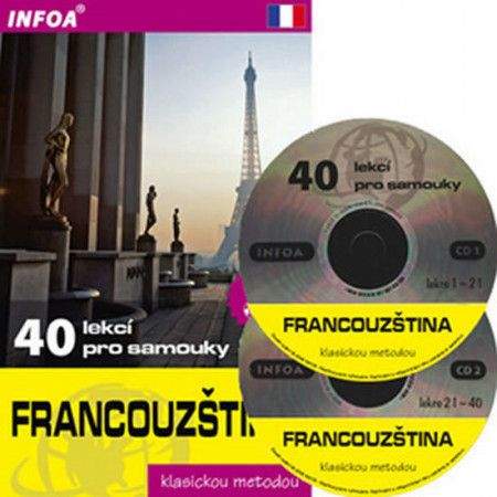 Sylviane Nouschi: Francouzština - 40 lekcí pro samouky + 2 CD