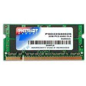 PATRIOT 2GB SO-DIMM DDR2 800 MHz CL6 Signature Line