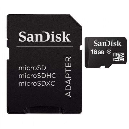 SanDisk Micro SDHC Sandisk 16GB + adaptér SD
