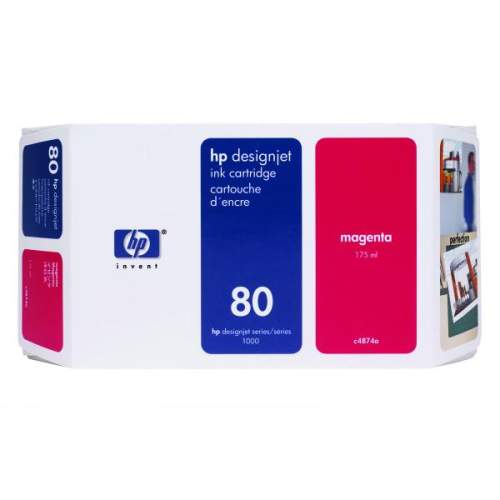 HP No. 80 Ink Cartridge Magenta pro DSJ 105x, 175 ml, C4874A