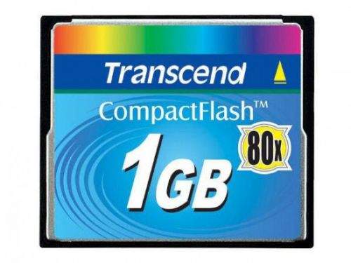 TRANSCEND 1 GB CF Card 80X compact flash memory card