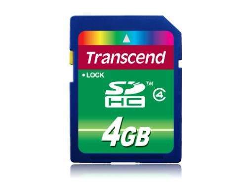 TRANSCEND 4GB SDHC (SD2.0 Class 4)