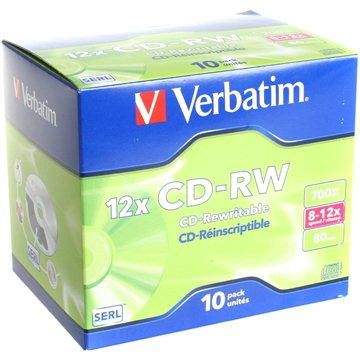 Verbatim CD-RW 12x 10ks v krabičce