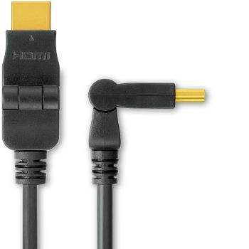 PremiumCord kabel HDMI, 1,3b, M/M, 5m, otočné konektory
