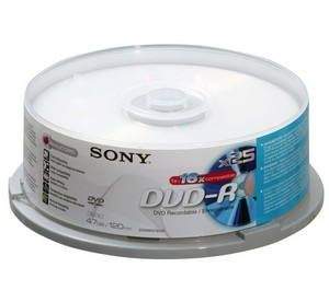 SONY DVD-R 25ks cakebox