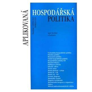 Igor Kotlán: Aplikovaná hospodářská politika