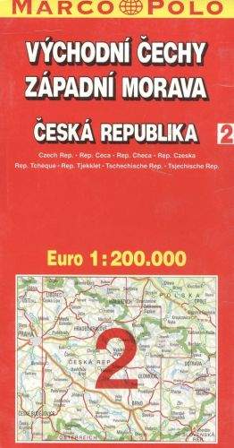 Marco Polo ČR 2 Východní Čechy, Západní Morava 1:200 000