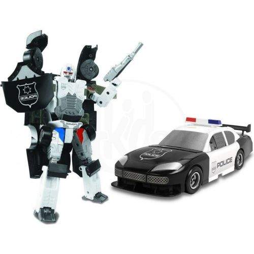 MAC TOYS X-Bot - policejní auto Mac Toys černé bílé