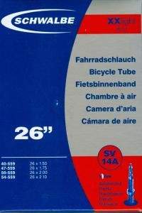 Schwalbe Duše XX light 26*1,5-2,1"; 95 g (SV14A)