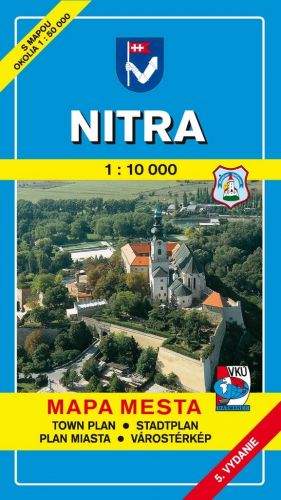 VKÚ Nitra 1:10 000 Mapa mesta Town plan Stadtplan Plan