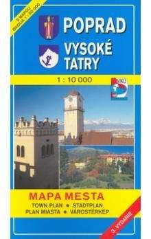 VKÚ Poprad, Vysoké Tatry 1:10 000 Mapa mesta Town plan
