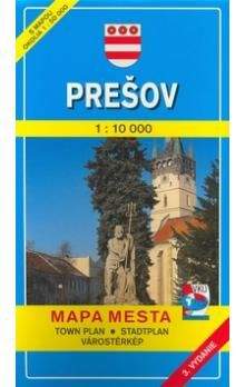 VKÚ Prešov 1:10 000 Mapa mesta Town plan Stadtplan Pla