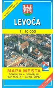 VKÚ Levoča 1 : 10 000 Mapa mesta Town plan Stadtplan P