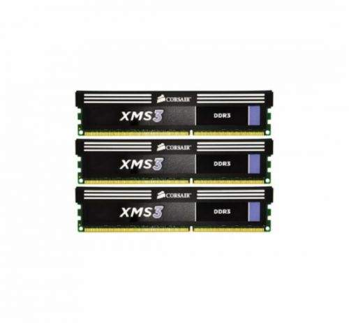 Operační paměť CORSAIR 12GB KIT DDR3 2000MHz CL9 XMS3, (KIT 3x4GB), PC16000, CL9-9-9-24, BOX - vhodné pro TripleChannel, CMX12GX3M3A2000C9