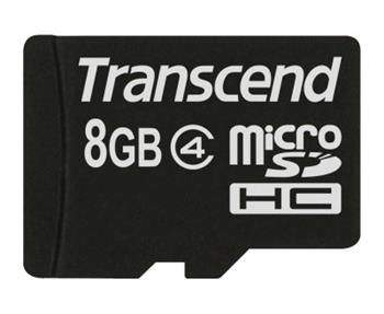 TRANSCEND 8GB microSDHC (Class 4)