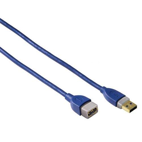 Hama USB 3.0 typ A-A, prodlužovací, 1,8 m, modrý