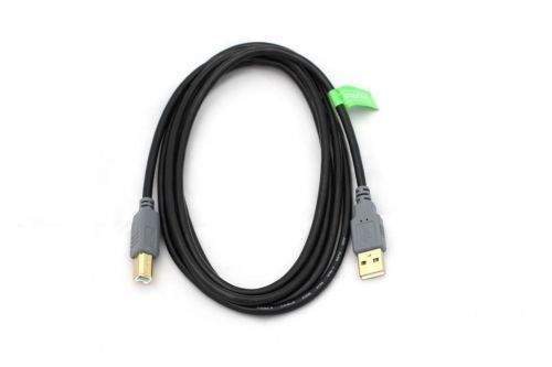 Kabel Digitus USB 2.0 A/samec na B-samec,2xstíněný, 5m černo/šedý