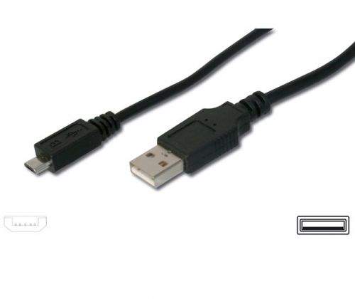 PremiumCord kabel micro USB, A-B, 0,5m
