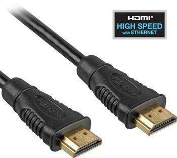 PremiumCord HDMI High Speed, Ethernet kabel, zlacené konektory, 1m