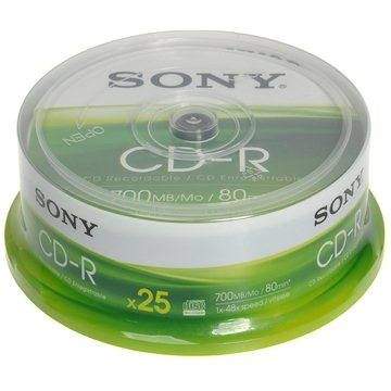 SONY CD-R 25ks cakebox