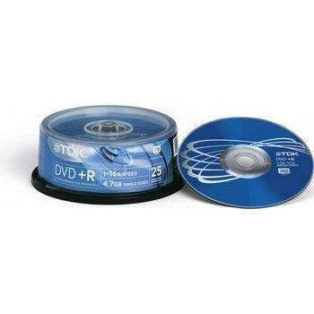 TDK DVD+R, DVD+R47CBED25-6C, DVD+R médium, 16x, 4,7GB, 25ks CakeBox