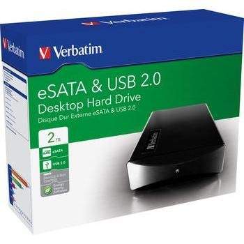VERBATIM HDD 3.5'' External Hard Drive USB 2.0/eSATA 2TB