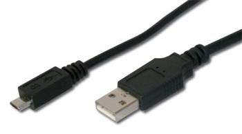 PremiumCord USB 2.0 kabel A- microUSB (M), 5m