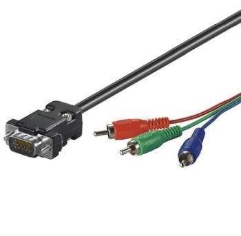Roline Kabel VGA MD15HD - 3x Cinch (M), RGB, 2m