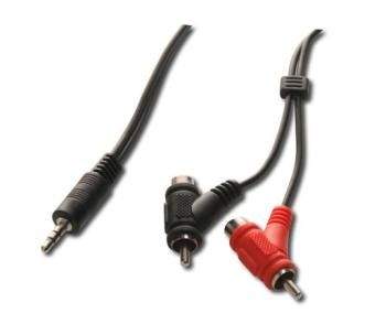 Roline Kabel stereo jack 3,5mm M/2x cinch M/F, 2m