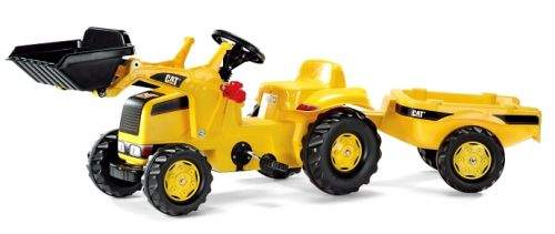 Rolly Toys Nakladač Caterpillar s vlečkou - žlutý