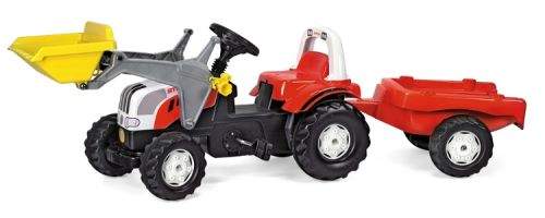 Rolly Toys Šlapací traktor Rolly Kid Steyr nakladač s přívěsem