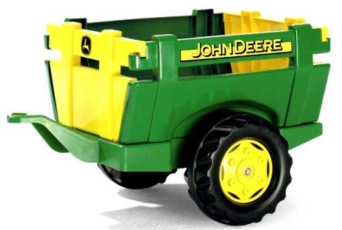 Rolly Toys Vlečka za traktor 1osá "Farm Trailer JD" - zelená