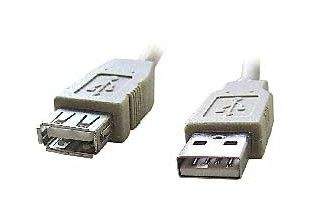 GEMBIRD Kabel USB A-A 1,8m 2.0 prodluž,HQ černý,zlac.kont.
