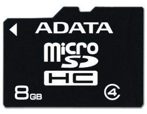 ADATA 8GB MicroSDHC Card Class 4