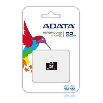 A-DATA MicroSDHC 32GB, AUSDH32GCL4-R, paměťová karta, microSD, SDHC class 4