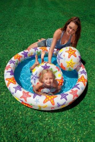 Intex Set bazén kroužky - bazén, kruh a míč