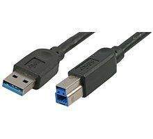Akasa USB 3.0, A-B (A-M/B-M) - 1,5m - AK-CBUB01-15BK
