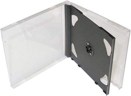 OEM Krabička na 2x CD - černá tray - jewel box - 27002