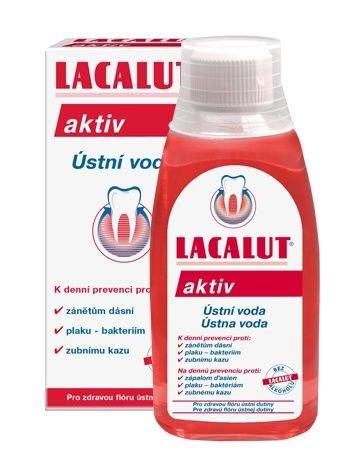Ústní voda Lacalut Aktiv Anti plaque 250ml