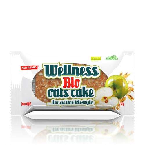 Nutrend Wellness Cake BIO tyčinka 50g - jahoda/brusinka