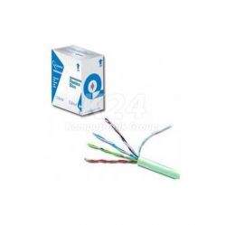 Opticord UTP kabel drát, Cat.5e, box 305m, PVC - zelený -