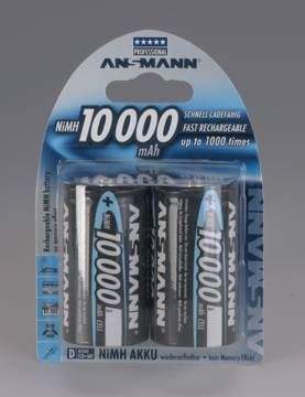 Ansmann D NiMH 10000 mAh (2 ks) - 6549