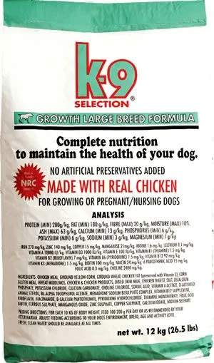 Elmira Pet Products K-9 Growth Large Breed 12