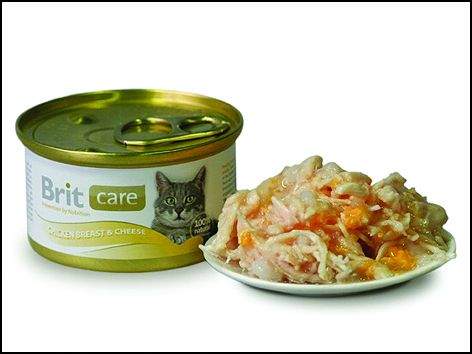 VAFO Praha Brit Care Cat konz.kuřecí prsa & sýr 80g