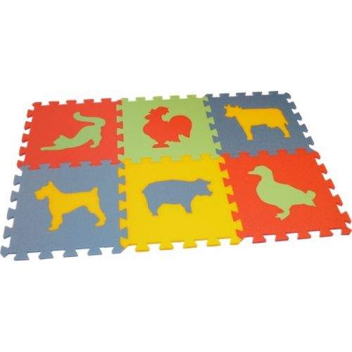 Malý génius Pěnový koberec MAXI 6 zvířata 3 (domací)
