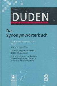 FRAUS Duden Band 8 Das Synonymwörterbuch Neu