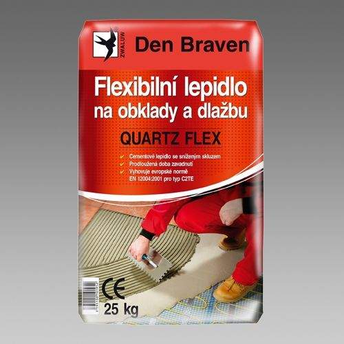 Den Braven Flexibilní lepidlo na obklady a dlažbu Quartz Flex 25 kg