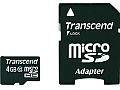 Transcend Micro Secure Digital (SDHC) 4GB (class 10) - TS4GUSDHC10