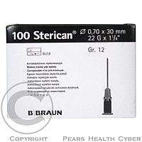 B.BRAUN MEDICAL Injekční jehla 0.7 x 30 mm 22 G černá 100 ks Sterican