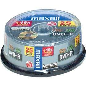 MAXELL DVD-R 4.7 16x 25SPINDL vč.AP